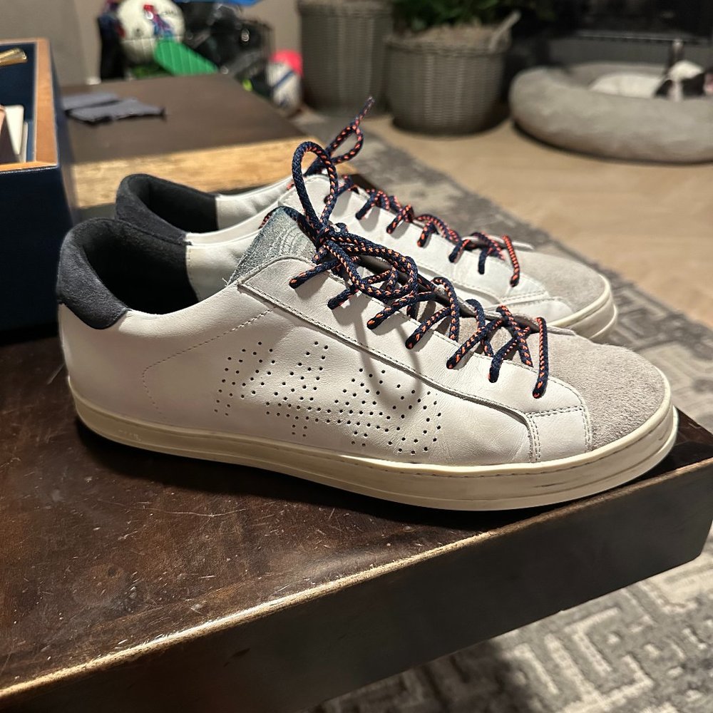 👟 GREAT USED CONDITION P448 Tennis Shoes :: Size 11 :: WHITE 👟